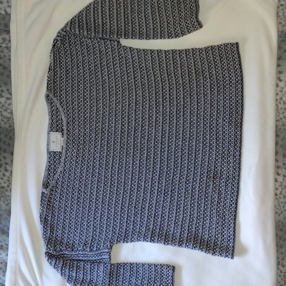 Express Tricot Vintage sweater  grey/black/white